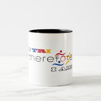 Tasse 2 Couleurs Je Tri Donc Je Suis Triathlon cool