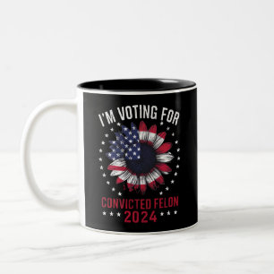 Tasse 2 Couleurs Je Vote Pour Le Féon Condamné Pro Trump 2024