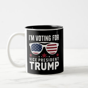Tasse 2 Couleurs Je vote pour le vice-président Trump Élection 2024