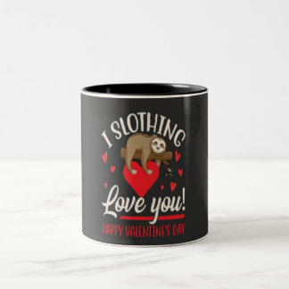 Tasse 2 Couleurs Je vous aime, heureuse Sainte-Valentin