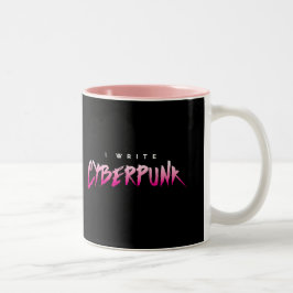 Tasse 2 Couleurs J'écris le Cyberpunk