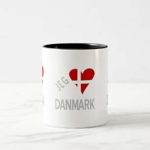 Tasse 2 Couleurs Jeg Elsker Danmark Gray