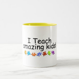 Tasse 2 Couleurs J'enseigne les enfants extraordinaires (pp)