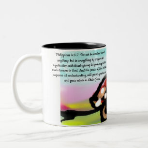 Tasse 2 Couleurs jésus a souci