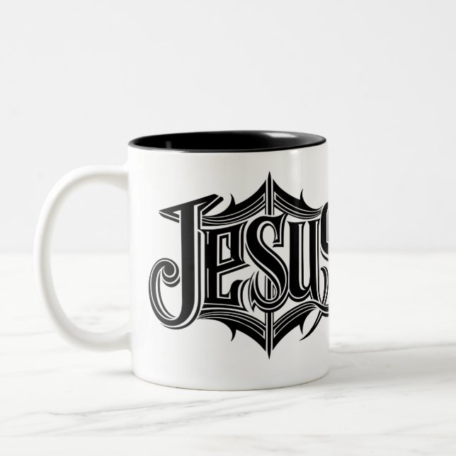 Tasse 2 Couleurs Jésus Christ (Gauche)