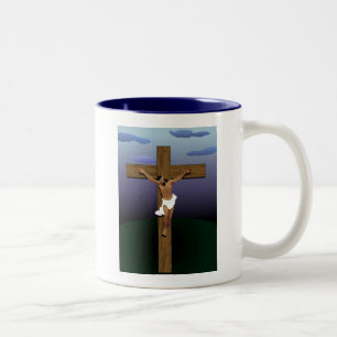 Tasse 2 Couleurs Jésus-Christ noir