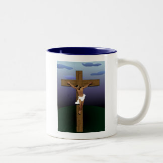 Tasse 2 Couleurs Jésus-Christ noir