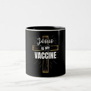 Tasse 2 Couleurs Jésus Est Mon Vaccin Foi Chrétienne