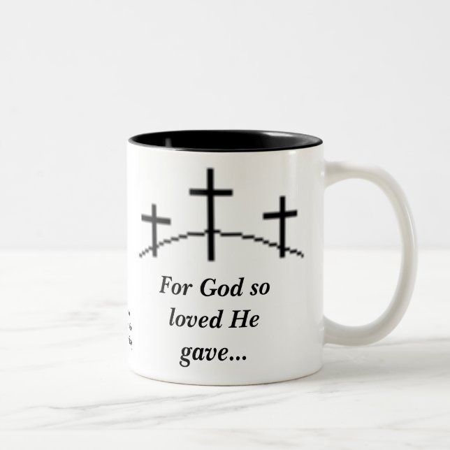 Tasse 2 Couleurs Jésus est notre seigneur mug#2 (Droit)