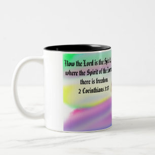 Tasse 2 Couleurs jesus liberté