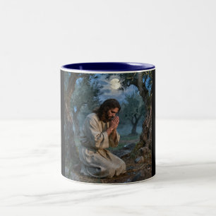 Tasse 2 Couleurs Jésus priant
