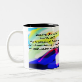 Tasse 2 Couleurs jésus sur l'amour