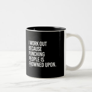 Tasse 2 Couleurs J'établis parce que des personnes de poinçon son