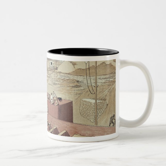 Tasse 2 Couleurs Jeter les fondements pour Tour Eiffel (Droit)