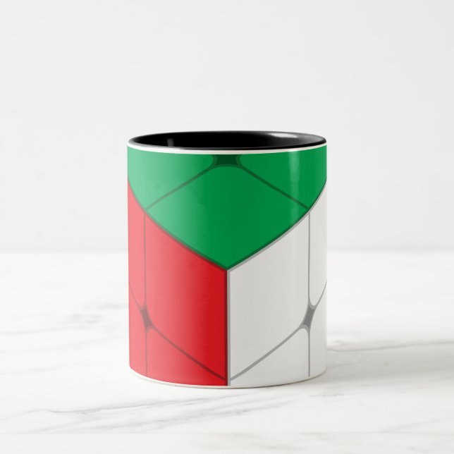 Tasse 2 Couleurs Jeu de puzzle de cube  (Centre)