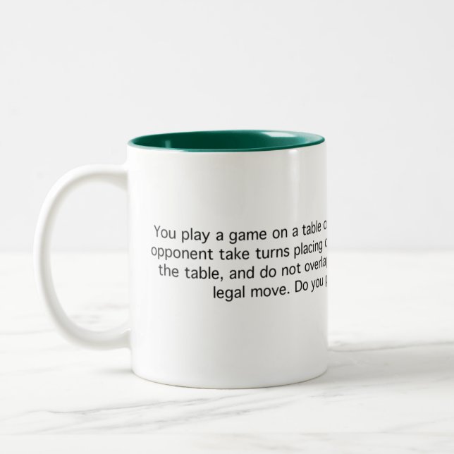 Tasse 2 Couleurs Jeu des quarts (Gauche)