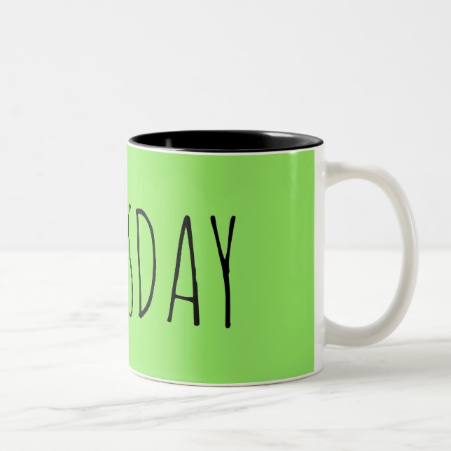 Tasse 2 Couleurs jeudi || Collection Semaine (Droit)
