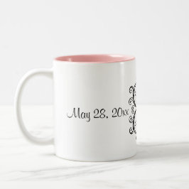 Tasse 2 Couleurs Jeunes mariés faits sur commande de nouveaux