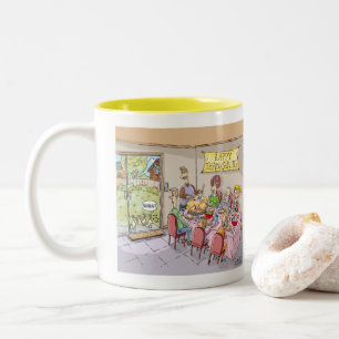 TASSE 2 COULEURS JEUNES TURQUIE MERCI D'UN CADEAU