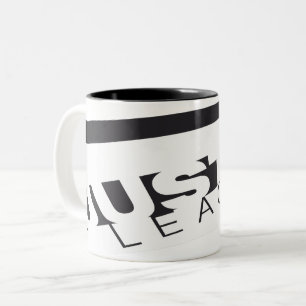 Tasse 2 Couleurs JL B/W biaisé