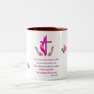 Tasse 2 Couleurs John 3:16