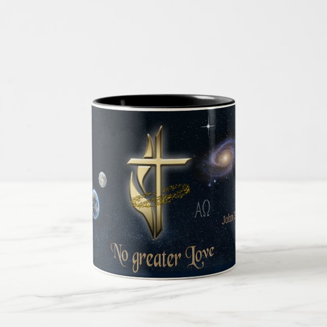 Tasse 2 Couleurs John 3:16 (Centre)