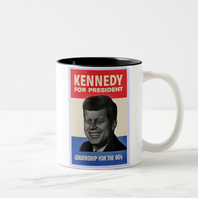 Tasse 2 Couleurs John F. Kennedy (Droit)
