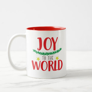 Tasse 2 Couleurs Joie Au Monde, Bonbons De Noël