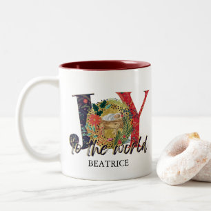 Tasse 2 Couleurs Joie Au Monde Nativité Noël