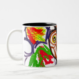 Tasse 2 Couleurs Joie automnale des chouettes