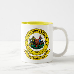 Tasse 2 Couleurs Joint de la Virginie Occidentale