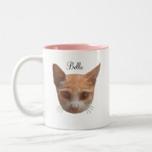 Tasse 2 Couleurs Joli chaton tabby roux