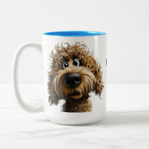 Tasse 2 Couleurs Joli chien fantaisiste