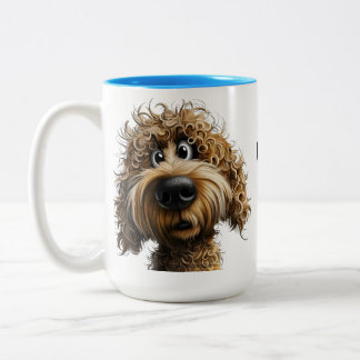 Tasse 2 Couleurs Joli chien fantaisiste