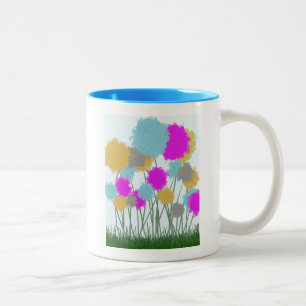 Tasse 2 Couleurs Joli Fleur sauvage