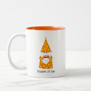 Tasse 2 Couleurs Joli gnome de Thanksgiving 