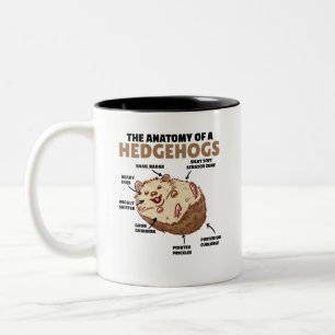 Tasse 2 Couleurs Joli Hérisson Explication Anatomie D'Un Hérisson