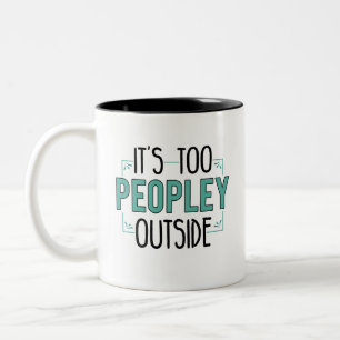 Tasse 2 Couleurs Joli Introvert Grandson Anniversaire Gag