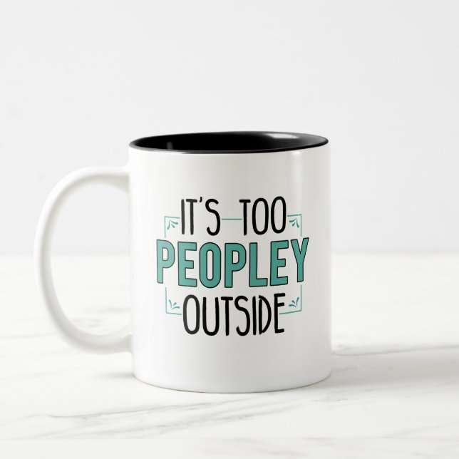 Tasse 2 Couleurs Joli Introvert Grandson Anniversaire Gag (Gauche)