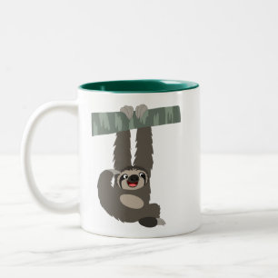 Tasse 2 Couleurs Joli mélange de fentes caricaturales à partir d'un