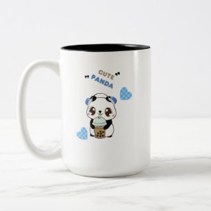 Tasse 2 Couleurs Joli Panda avec Thé à Bulles