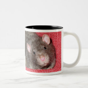 Tasse 2 Couleurs Joli Rat