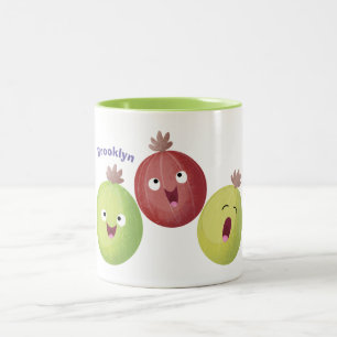 Tasse 2 Couleurs Joli trio gooseberry chantant dessin animé