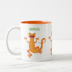 Tasse 2 Couleurs Joli triton orangé joyeux