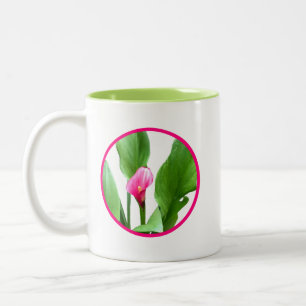Tasse 2 Couleurs Jolie Calla Lily Rose