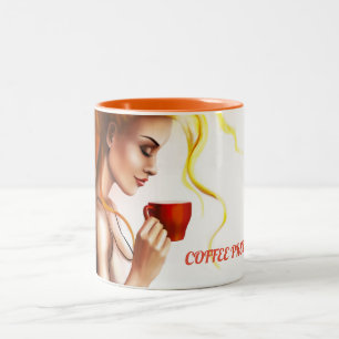 Tasse 2 Couleurs Jolie coupure d'après-midi de café
