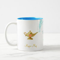 Jolie lampe magique, ange et calligraphie
