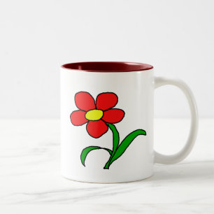 Tasse 2 Couleurs Jolie petite fleur