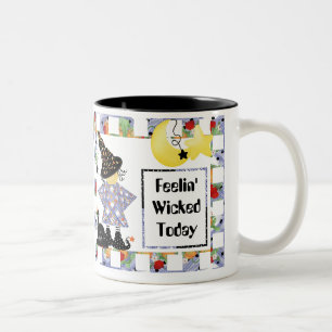 Tasse 2 Couleurs Jolie sorcière d'Halloween