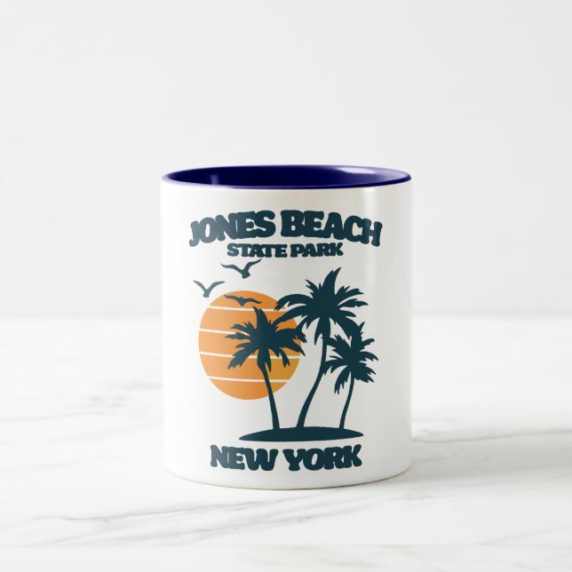 Tasse 2 Couleurs Jones Beach Long Island New York (Centre)